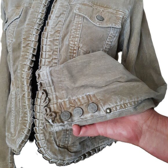 Vintage Chico's Corduroy Jacket Steam Punk - Picture 3 of 7